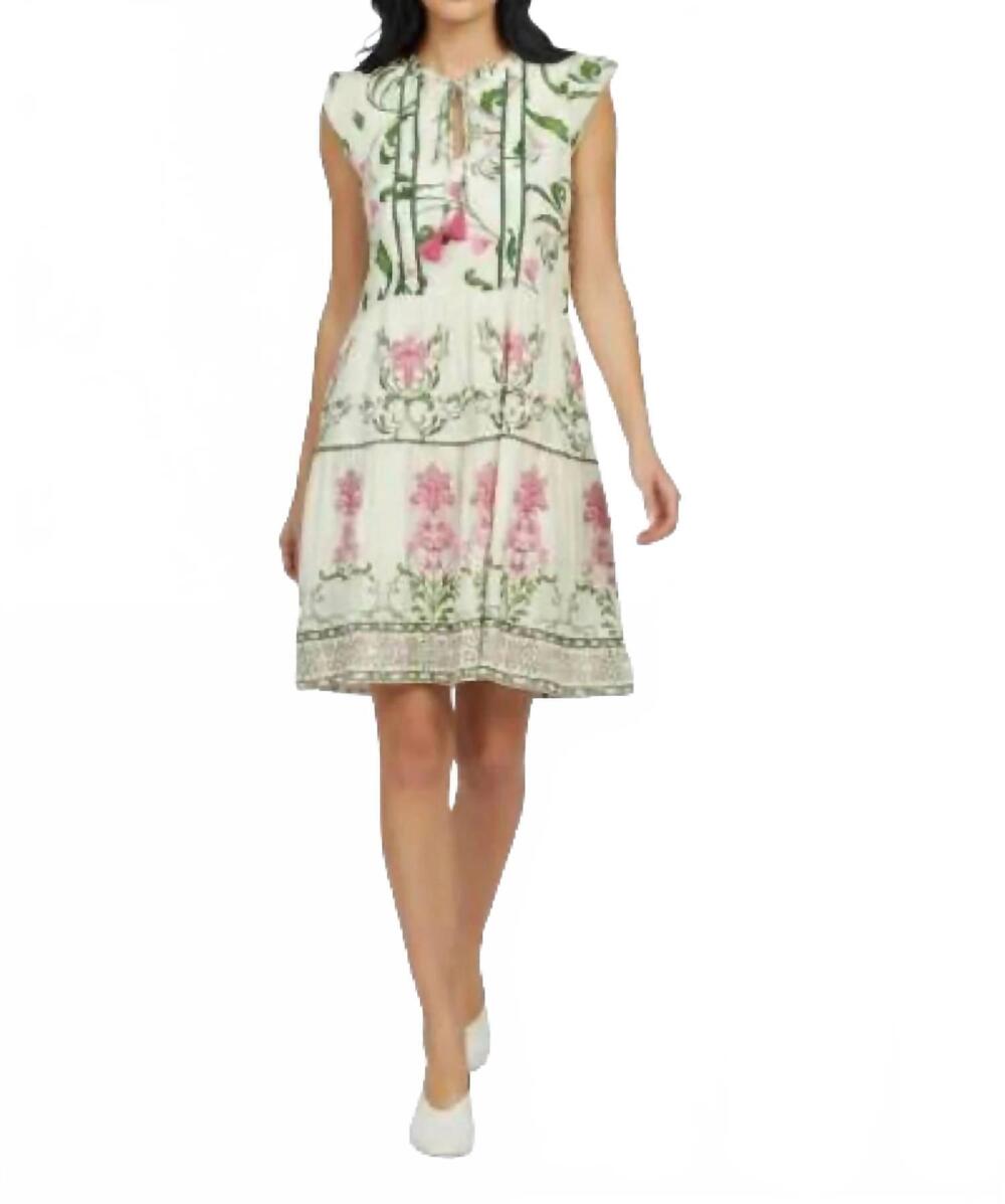 NEW CELINA MOON evelina mini dress in pink floral